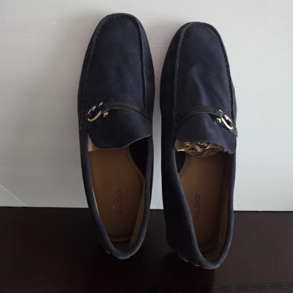 Aldo Other - Aldo Men's Navy Suede Loafers Sz.13